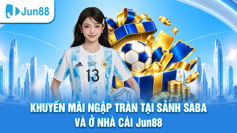 Khuyến mãi ngập tràn tại sảnh Saba và ở nhà cái Jun88